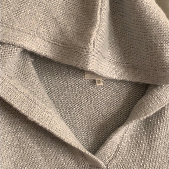 LOU & GREY Metallic Light Blue Hooded Sweater - Picture 5 of 7